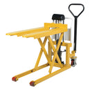 Vestil Steel Tote-A-Load Ergonomic Foot Pump Hydraulic Power Fork Size 21 In. x 43 In. 2,200 Lb. Capacity Yellow - TAL-220-HD