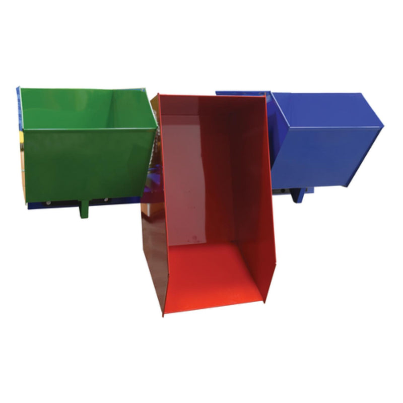 Vestil Steel Triple Bin Recycling Hopper 2000 Lb. Capacity - ENVIR-BIN