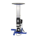 Vestil Steel Turntable 18 In. Diameter DC Powered 27-43 In. Height Adjustment 24V 750 Lb. Capacity Blue - TT-18-LA