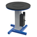 Vestil Steel Turntable 24 In. Diameter DC Powered 28-43 In. Height Adjustment 24V 750 Lb. Capacity Blue - TT-N-24-LA