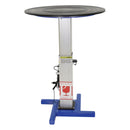 Vestil Steel Turntable 30 In. Diameter DC Powered 28-43 In. Height Adjustment 24V 750 Lb. Capacity Blue - TT-N-30-LA