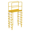Vestil Steel Vertical Crossover Ladder 7 Step 44 In. Width 500 Lb. Capacity Yellow - COLV-7-82-44