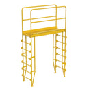 Vestil Steel Vertical Crossover Ladder 7 Step 56 In. Width 500 Lb. Capacity Yellow - COLV-7-82-56