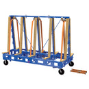 Vestil Steel/Wood Stationary Slab Transport Rack 97 In. x 64 In. 4,000 Lb. Capacity Blue - STR-S-9764-4
