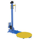 Vestil Steel Wrap Machine with Powered Mast 48 In. Turntable Diameter 4,000 Lb. Capacity Blue / Yellow - SWA-48-PMO