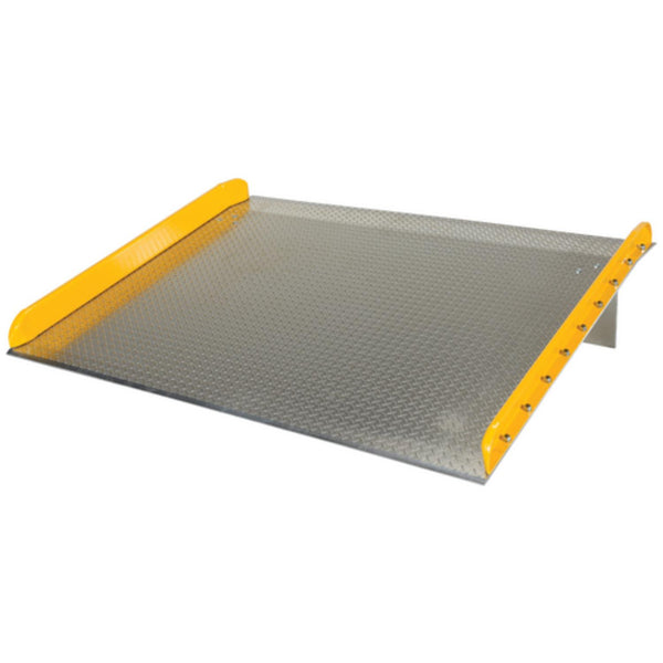 Vestil Aluminum Dock Board Steel Curb 60 In. x 72 In. 20,000 Lb. Capacity Silver - TAS-20-6072