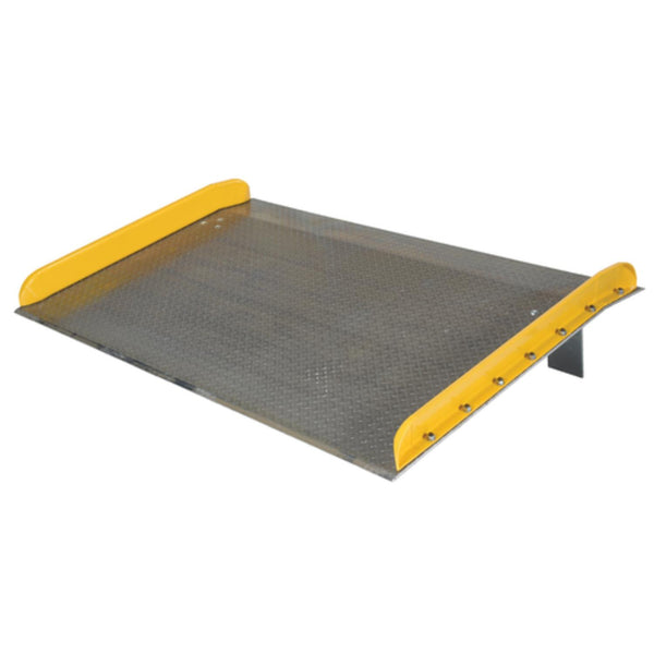 Vestil Aluminum Dock Board Steel Curb 72 In. x 60 In. 20,000 Lb. Capacity Silver - TAS-20-7260