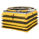 Vestil SST-45 With Vinyl Accordion Skirt Field Installed Black / Yellow - SST-45-ACC-4-CI