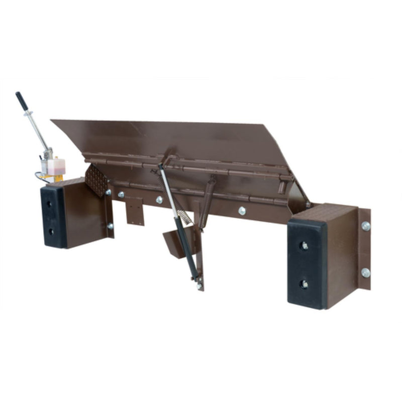Vestil Steel Hand Pump Edge-O-Dock Leveler 72 In. Ramp Width x 29 In. Ramp Length 20,000 Lb. Capacity Brown - PP-2072