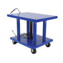 Vestil Steel Hydraulic Post Table 30 In. x 42 In. 6,000 Lb. Capacity Blue - HT-60-3042