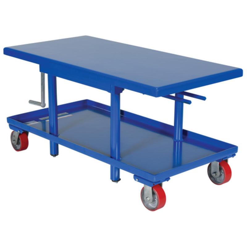 Vestil Steel Low Profile Post Table 24 In. x 60 In. 2000 Lb. Capacity Blue - MT-2460-LP