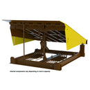 Vestil Steel Pull Chain Mechanical Dock Leveler 74"W x 50"L x 24"D Pit Dimensions 25000 Lb. Capacity Brown/Yellow - RR-65-25