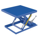 Vestil Steel Scissor Lift Table Foot Pump 64-9/16 In. x 42-3/8 In. x 32 In. 2,000 Lb. Capacity Blue - SCTAB-2000-4242-FP