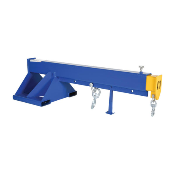 Vestil Steel Telescoping Lift Boom 36 In. Fork Pocket Center 8,000 Lb. Capacity Blue and Yellow - LM-1T-8-36