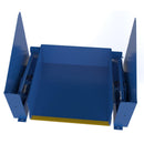 Vestil Steel Zero Lift & Tilt Table 52 In. x 72 In. AC Powered 460 Volt 3 Phase 4,000 Lb. Capacity Blue - ZLTT-5272-4-48