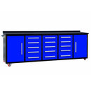 10ft Storage Workbench 15 Drawers with Wheels