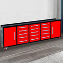 10ft Storage Workbench 15 Drawers with Wheels