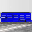 10ft Storage Workbench 25 Drawers with Wheels