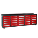 10ft Storage Workbench 25 Drawers with Wheels