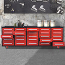 10ft Storage Workbench 25 Drawers with Wheels