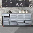 7ft Storage Workbench 20 Drawers with Wheels