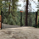 18x6 ft Steel Dual Swing Driveway Gate - MILAN Style