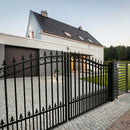 18x6 ft Steel Dual Swing Driveway Gate - PRAGUE Style