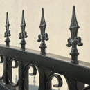 18x6 ft Steel Dual Swing Driveway Gate - PRAGUE Style