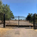 14x8 ft Steel Dual Swing Driveway Gate