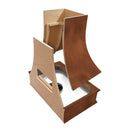 Chocolate Range Hood With Curved Front and Brass Strapping - 30", 36", 42", 48", 54" and 60" Widths Available