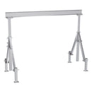 Vestil Aluminum Adjustable Height Gantry Crane With Adjustable Leveling Option 12 Ft. Wide x 10 Ft. Max Usable Height 4,000 Lb. Capacity Silver - AHA-4-12-10-ALO