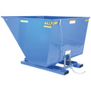 Vestil Steel Heavy Duty Self Dumping Hopper 5 Cubic Yard 6000 Lb. Capacity Blue - D-500-HD