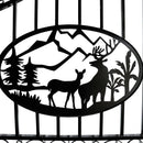 14x8 ft Steel Dual Swing Driveway Gate