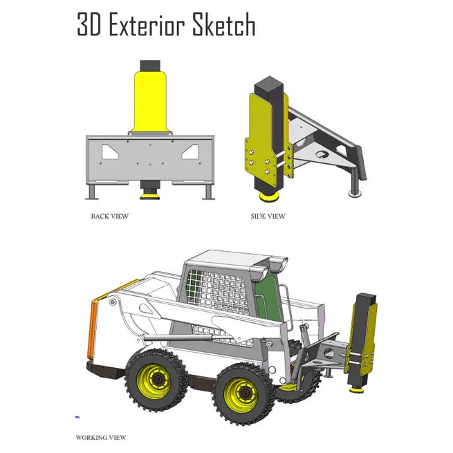 Greatbear Skid Steer Post Driver - AS000015