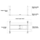 KT-4H850 8,500 Lbs Heavy Duty 4 Post Car Lift - Serenity Provision