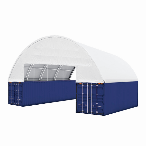 Gold Mountain 60'x40'x15' Double Truss Container Canopy Shelter