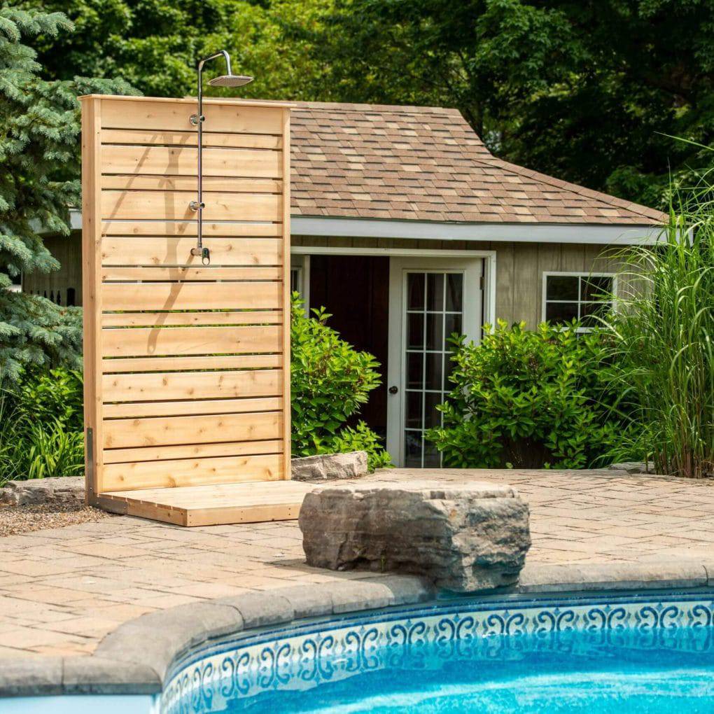 Dundalk Leisurecraft Canadian Timber Savannah Standing Outdoor Shower CTC205 - Serenity Provision