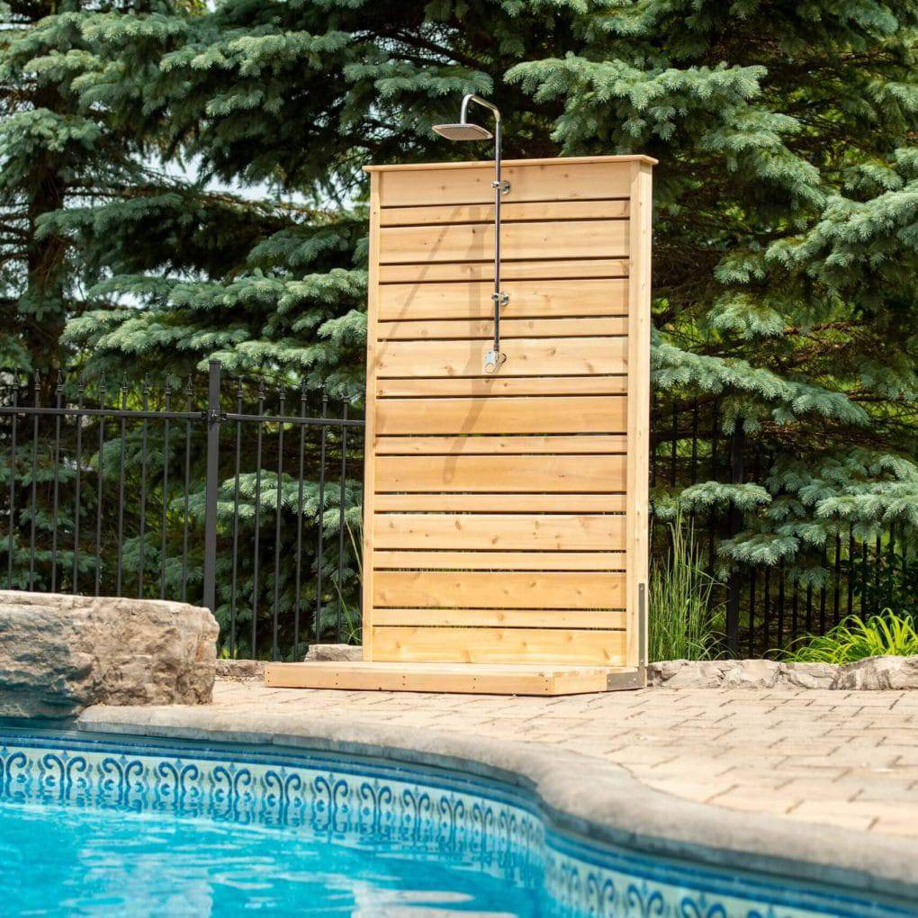 Dundalk Leisurecraft Canadian Timber Savannah Standing Outdoor Shower CTC205 - Serenity Provision