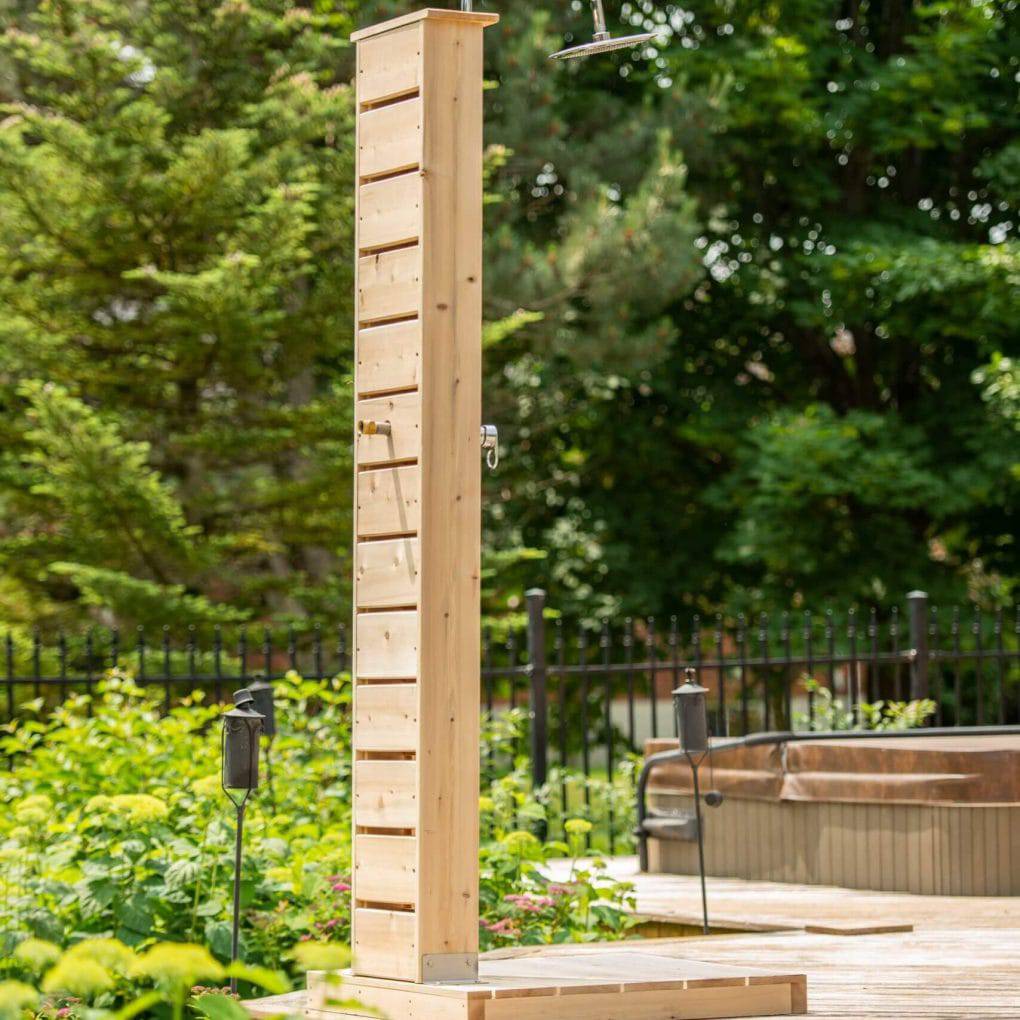 Dundalk Leisurecraft Canadian Timber Sierra Pillar Outdoor Shower CTC105 - Serenity Provision
