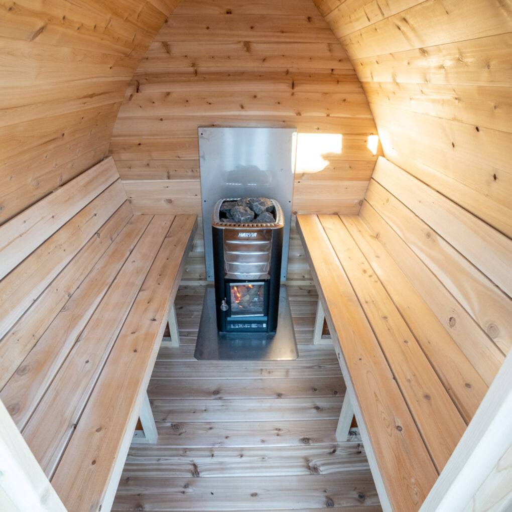 Dundalk Leisurecraft Canadian Timber MiniPOD Sauna CTC77MW - Serenity Provision