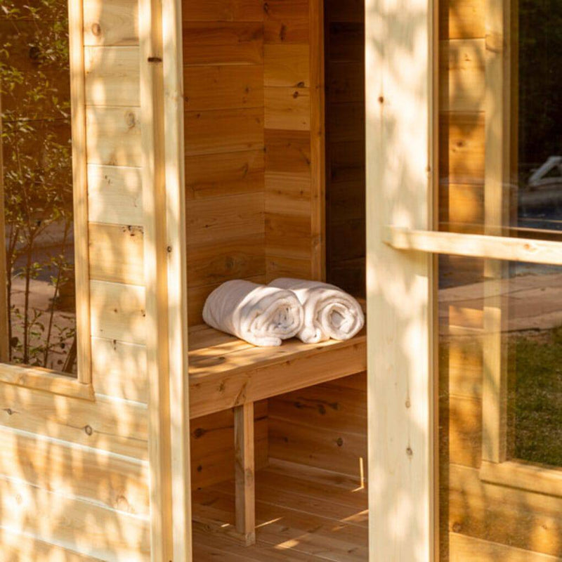 Dundalk Leisurecraft Georgian Cabin Sauna with Changeroom CTC88CW - Serenity Provision