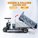 Electric Hydraulic Dump Cargo Tricycle Truck 1760lb Load Capacity, 60V 1500W Motor