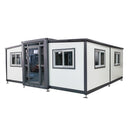 Expandable Prefab House 19ft x 20ft with Cabinet, White Roof