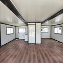 Expandable Prefab House 19ft x 20ft with Cabinet, White Roof