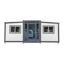 Expandable Prefab House 19ft x 20ft with Cabinet, White Roof