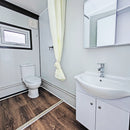 Expandable Prefab House 19ft x 20ft with Cabinet, White Roof