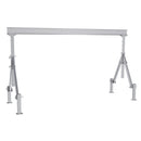Vestil Aluminum Adjustable Height Gantry Crane With Adjustable Leveling Option 15 Ft. Wide X 8 Ft. Max Usable Height 4,000 Lb. Capacity Silver - AHA-4-15-8-ALO