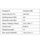 Finnleo Designer B 8KW Sauna Heater with Rocks - Serenity Provision