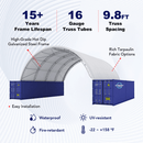 Gold Mountain Fortified 40'x40'x15' Double Truss Container Shelter