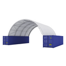 Gold Mountain Fortified 40'x40'x15' Double Truss Container Shelter